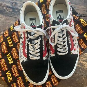 Custom / Special Order Stranger Things Vans - Men's Sz 10